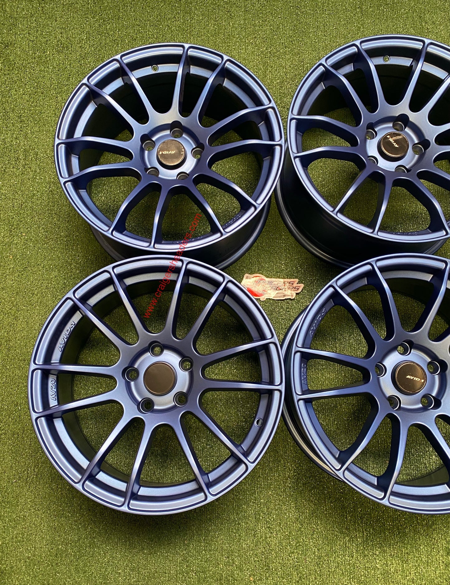 Avid AV20 Matte Blue wheelset - 5x114 - 17x8”