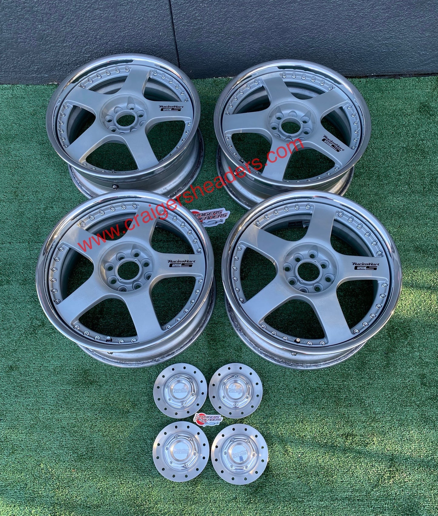 Racing Hart Type C5’s - 4x100 & 4x114 - 17 x 7” +37 Offset ~ Square Setup