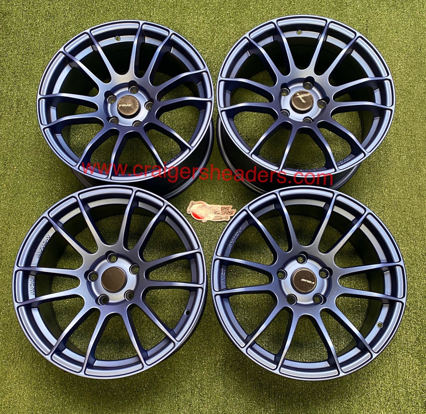 Avid AV20 Matte Blue wheelset - 5x114 - 17x8”