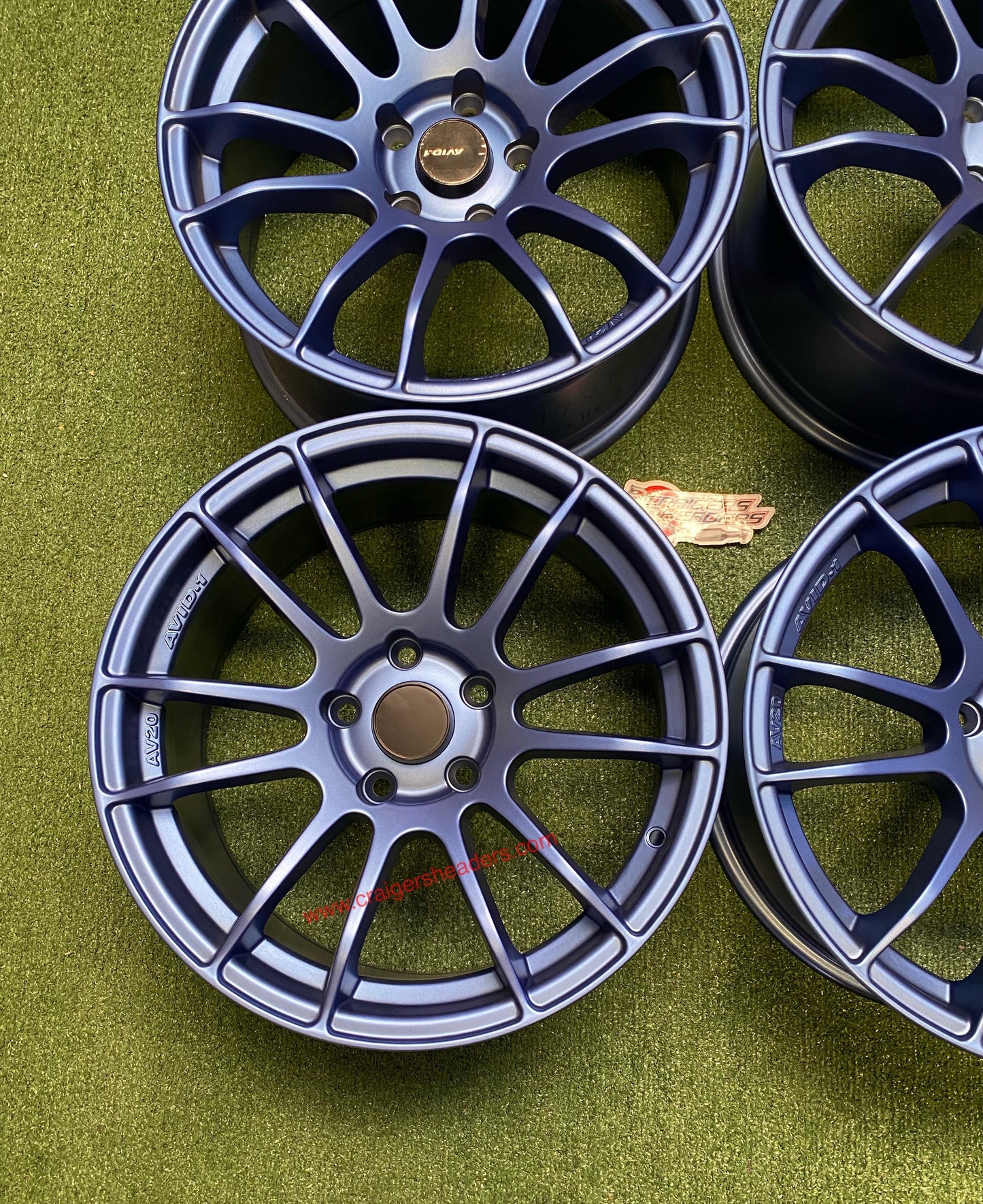 Avid AV20 Matte Blue wheelset - 5x114 - 17x8”