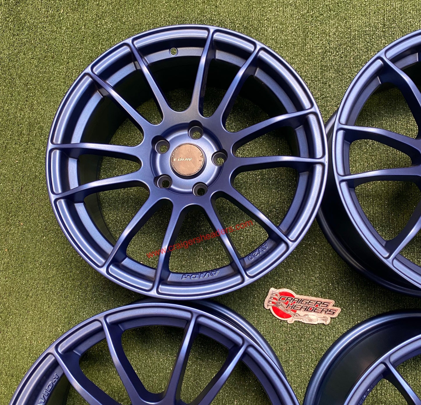 Avid AV20 Matte Blue wheelset - 5x114 - 17x8”