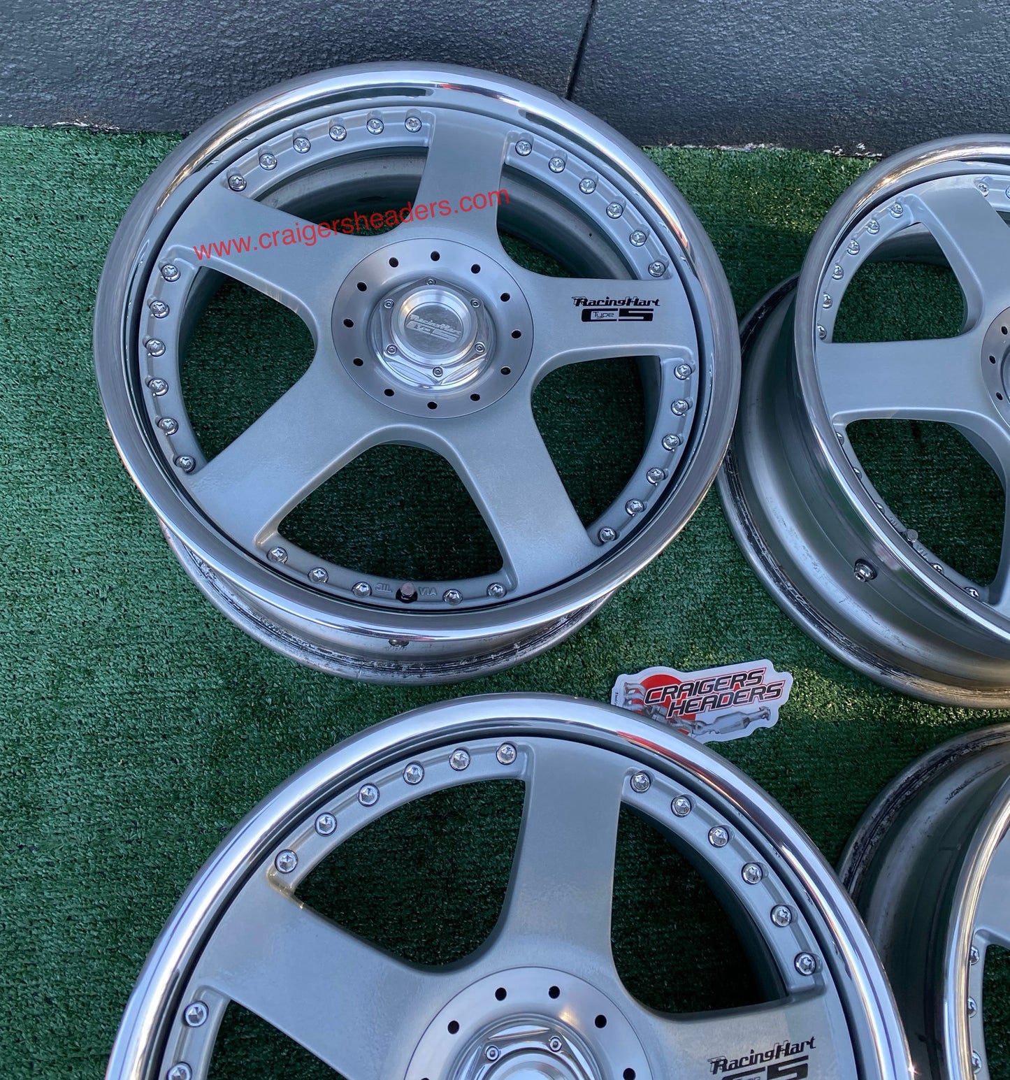 Racing Hart Type C5’s - 4x100 & 4x114 - 17 x 7” +37 Offset ~ Square Setup