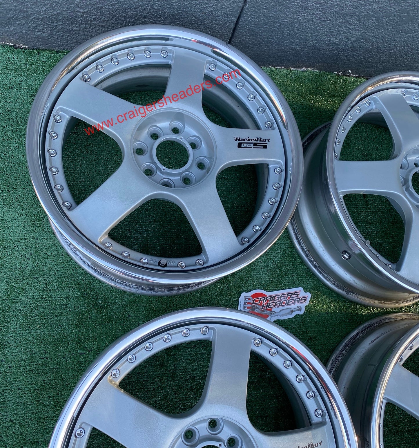 Racing Hart Type C5’s - 4x100 & 4x114 - 17 x 7” +37 Offset ~ Square Setup