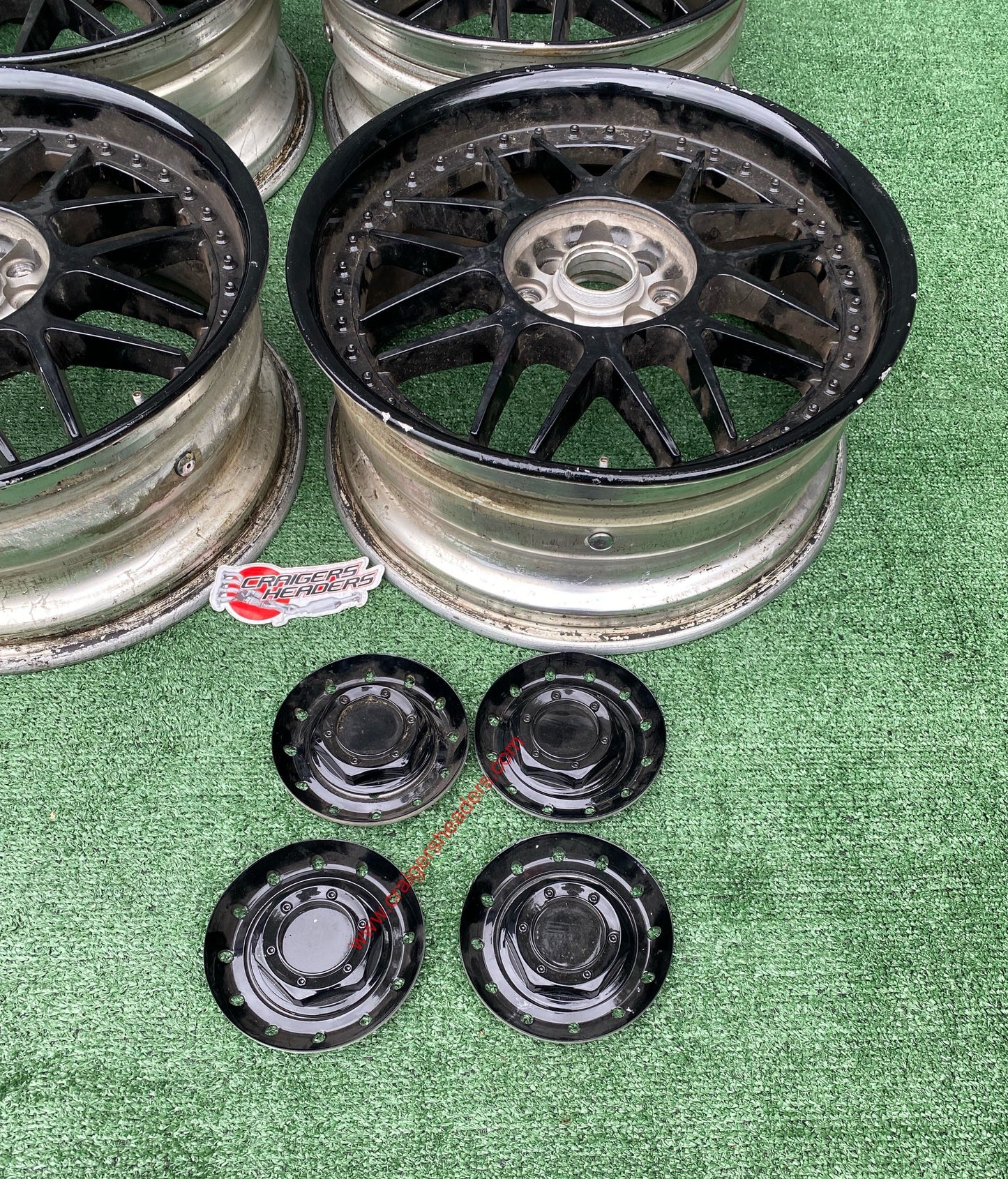 Racing Hart Type C2’s - 4x100 & 4x114 - 18 x 7.5"- Perfect Refinish Canidate