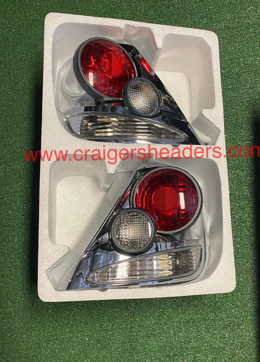 2002 - 2003 Honda Civic SI APC Rear Tail Lights Lamps - RED EYE