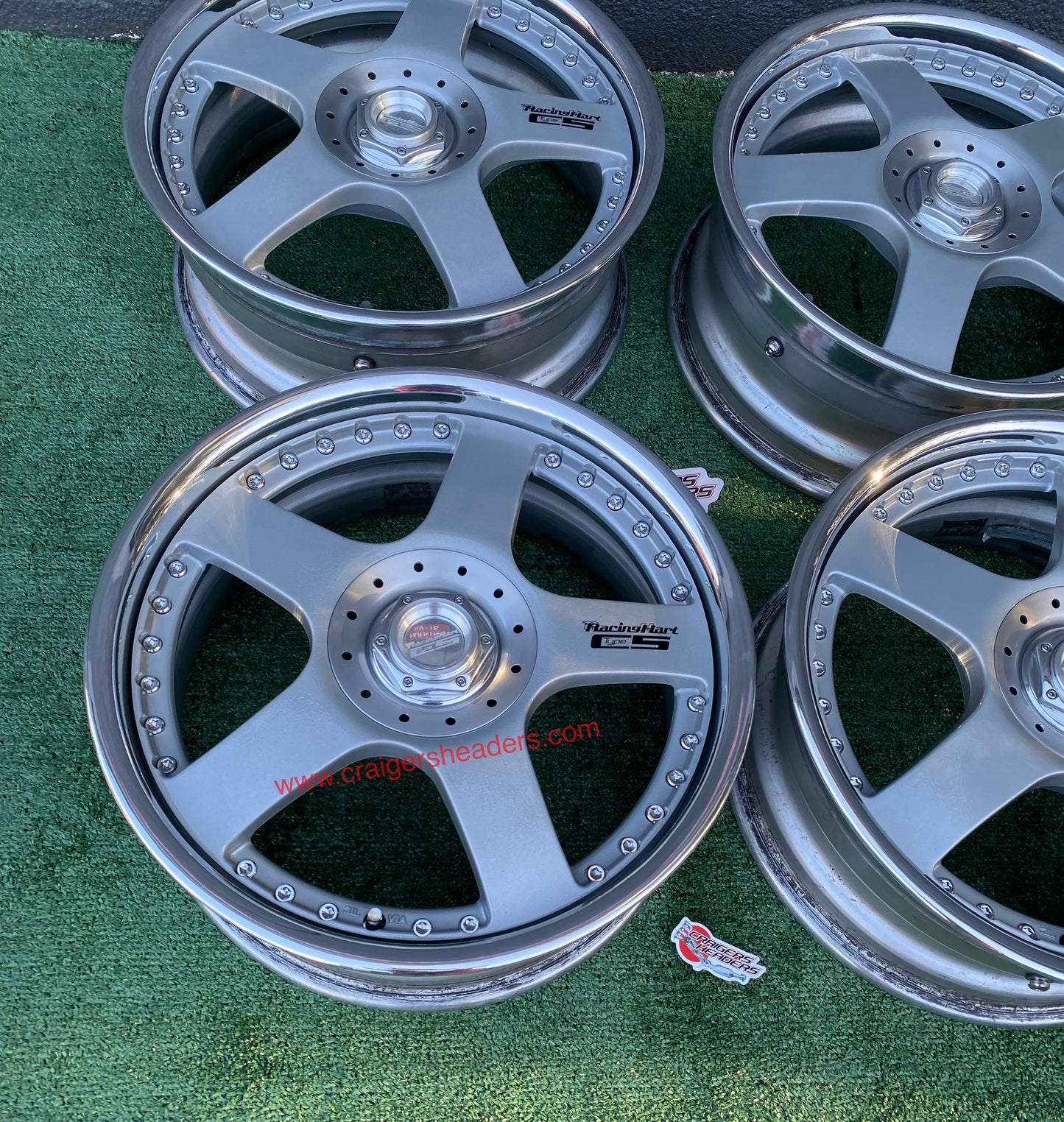 Racing Hart Type C5’s - 4x100 & 4x114 - 17 x 7” +37 Offset ~ Square Setup