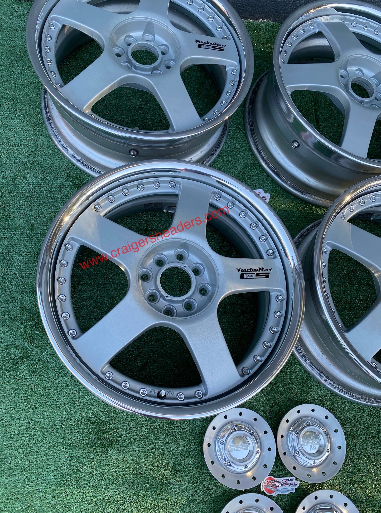 Racing Hart Type C5’s - 4x100 & 4x114 - 17 x 7” +37 Offset ~ Square Setup