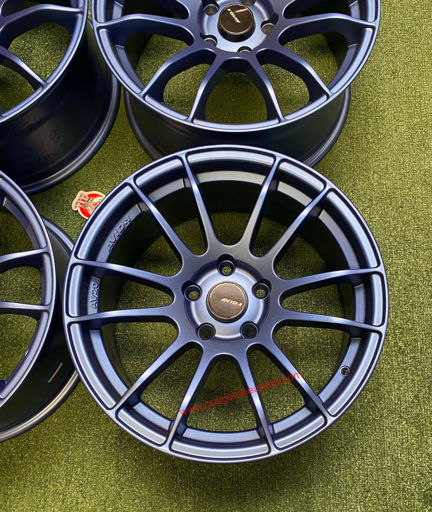 Avid AV20 Matte Blue wheelset - 5x114 - 17x8”