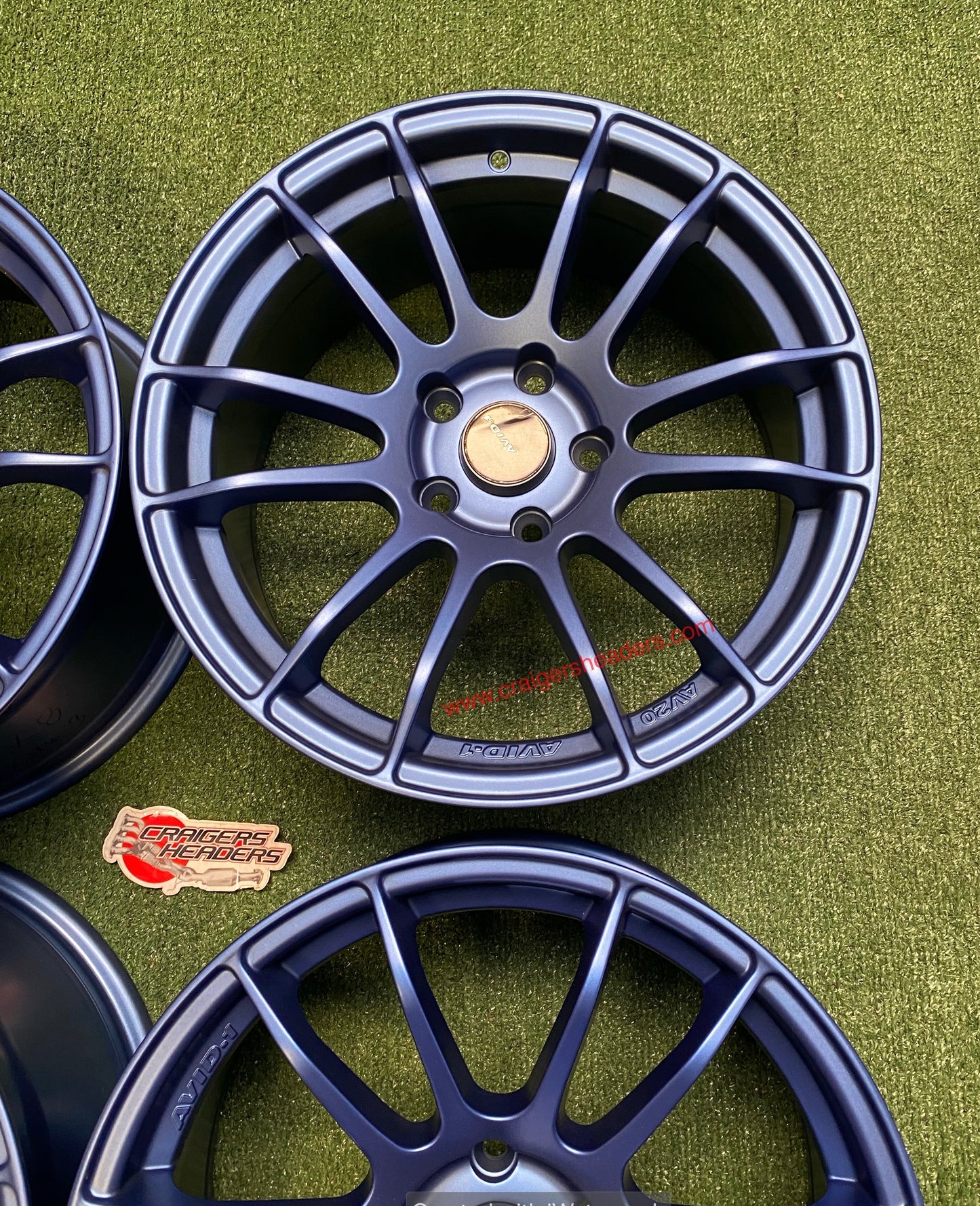 Avid AV20 Matte Blue wheelset - 5x114 - 17x8”