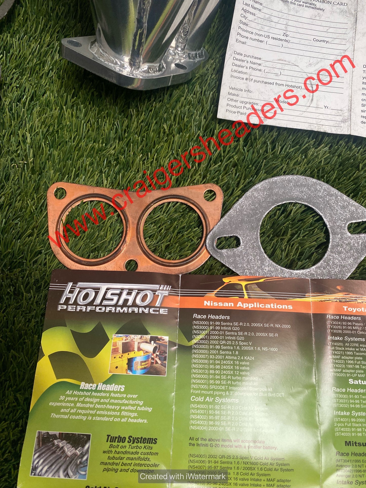 Hotshot Peformance Header - Nissan Sentra SE-R 2.0, 200SX SE-R, Infiniti G20 - PN# NS3001