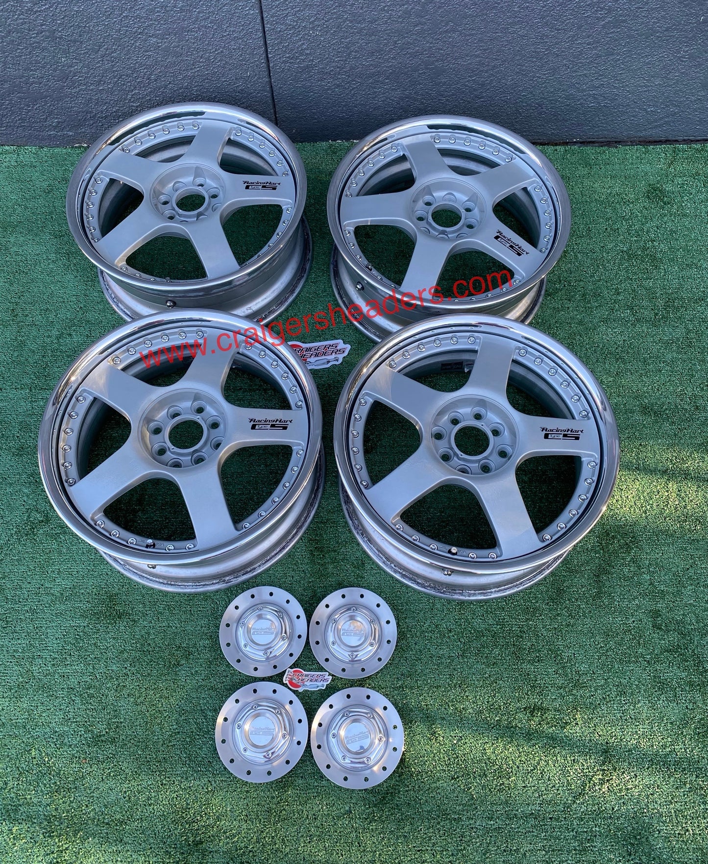 Racing Hart Type C5’s - 4x100 & 4x114 - 17 x 7” +37 Offset ~ Square Setup