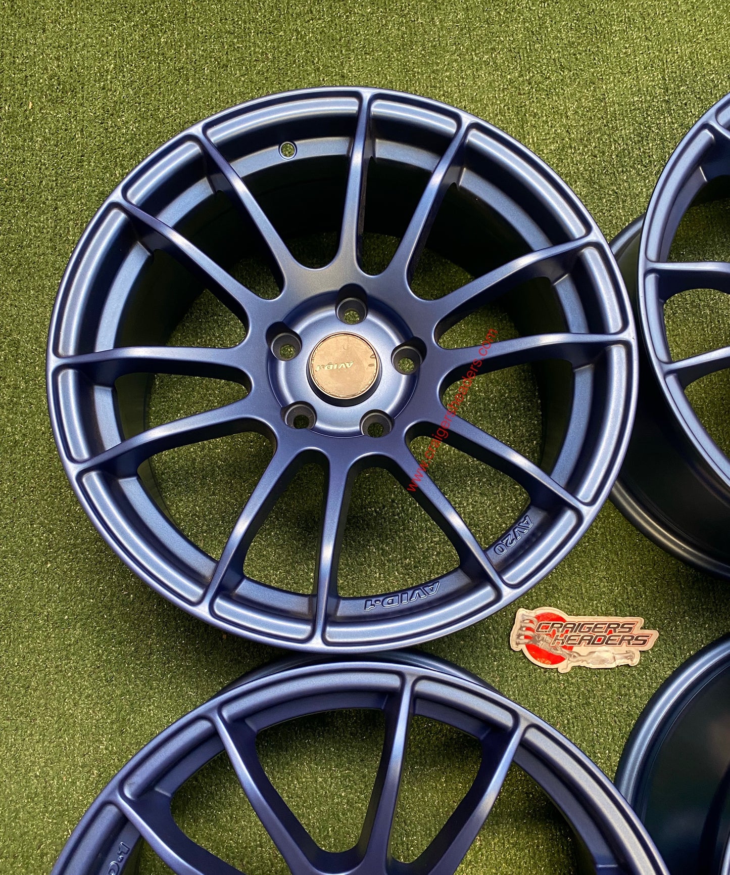 Avid AV20 Matte Blue wheelset - 5x114 - 17x8”