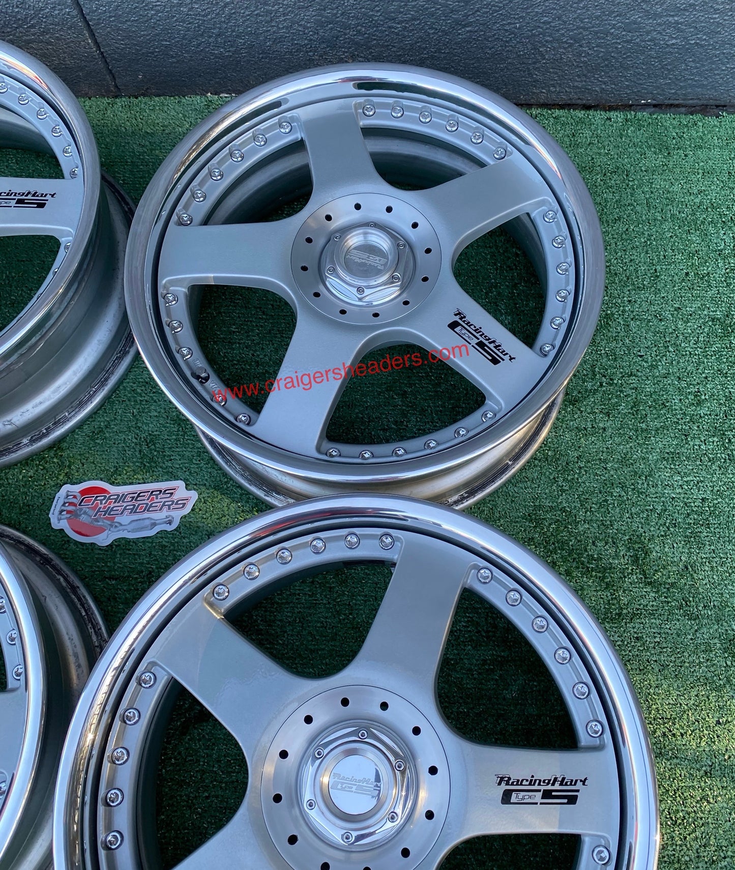 Racing Hart Type C5’s - 4x100 & 4x114 - 17 x 7” +37 Offset ~ Square Setup