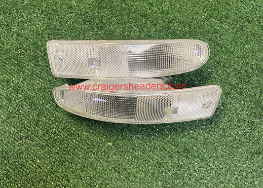 2000-2002  Mitsubishi Eclipse Clear Bumper Lights