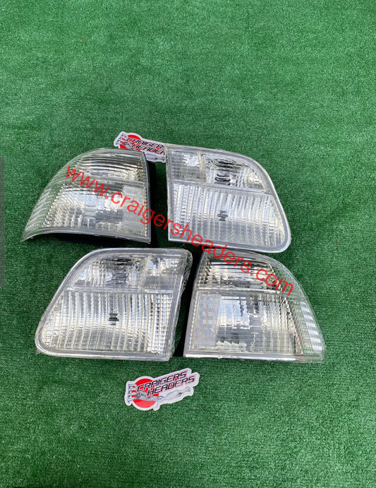 Clear White Rear Tail Light Lamp For Honda Civic 4Door Sedan EK 99-00